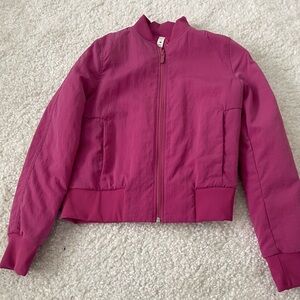 Lululemon pink bomber jacket